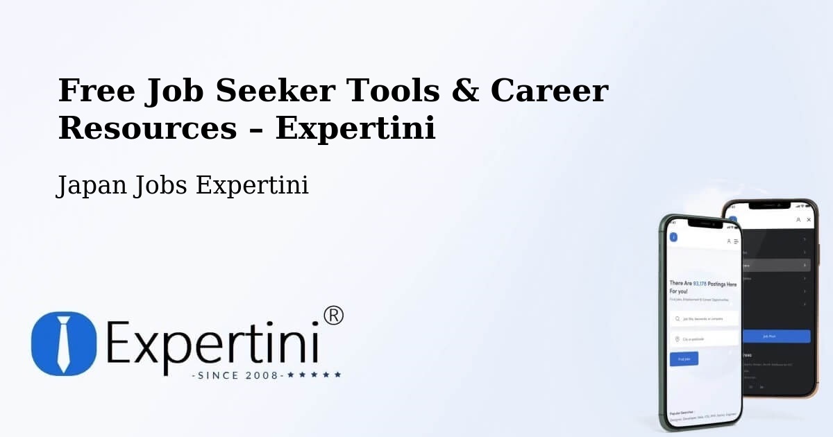 Free Job Seeker Tools & Career Resources – Isesaki - Isesaki, Japan Jobs Expertini