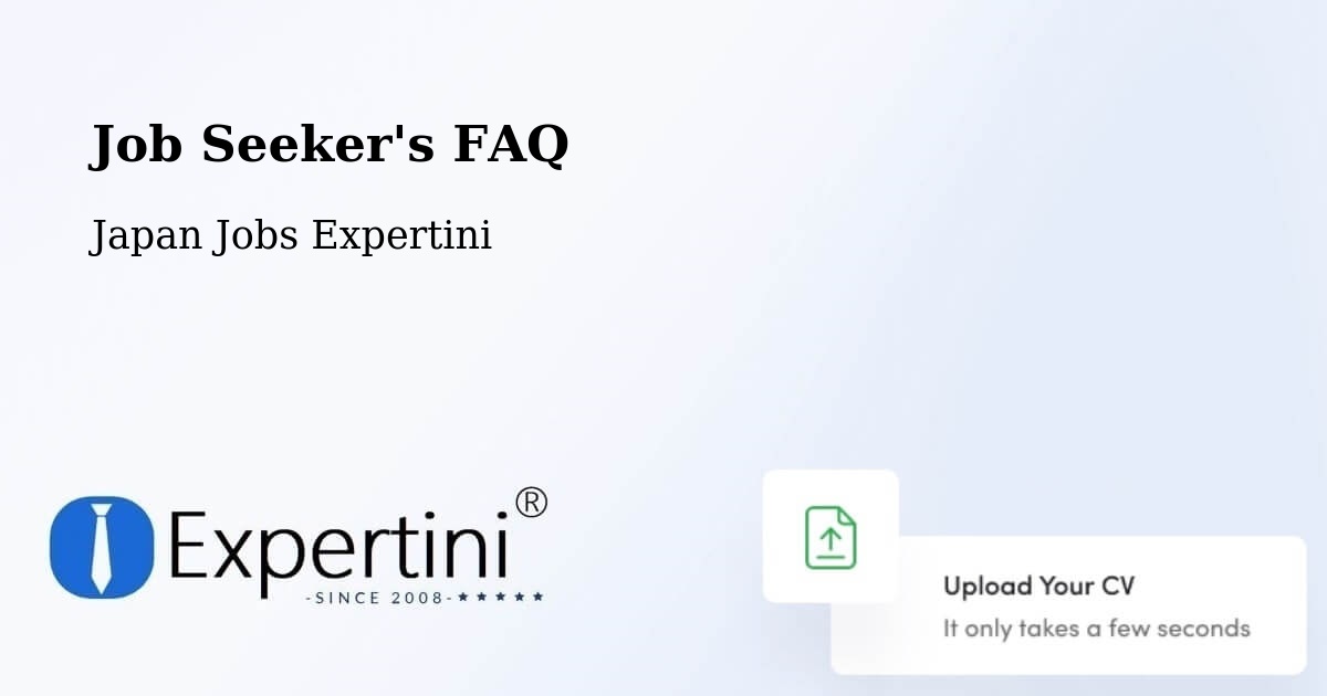 Job Seeker FAQ – Isesaki - Japan Jobs Expertini